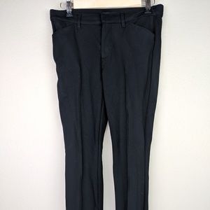 J Brand Black Ankle Front Pleat Trouser Pants